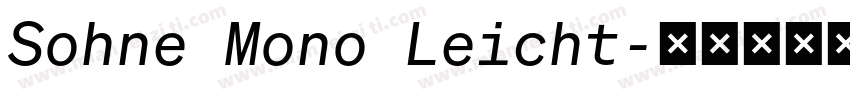 Sohne Mono Leicht字体转换